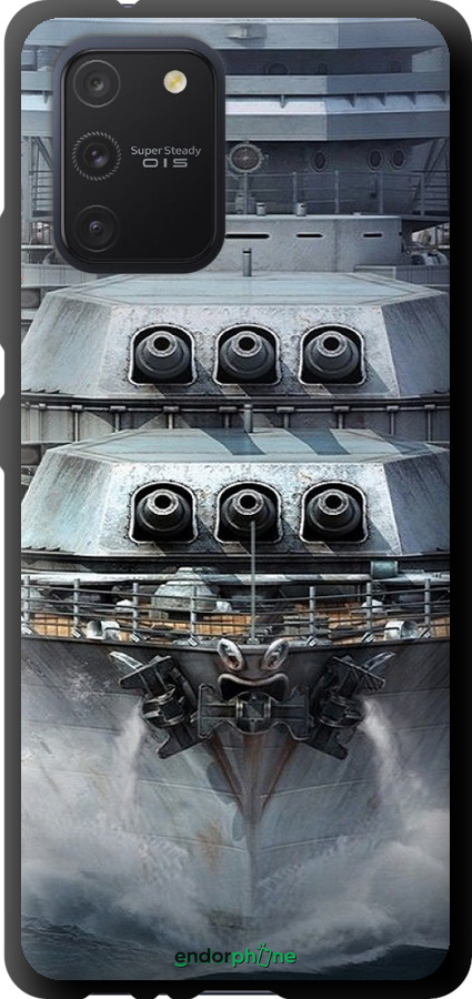 TPU чехол Линкор, world of tanks, wargaming, военный корабль для Samsung Galaxy S10 Lite 2020 - 6453b-1851 изображение 