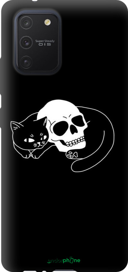 TPU чехол Із зображенням кота та черепа для Samsung Galaxy S10 Lite 2020 - 6491b-1851 изображение 