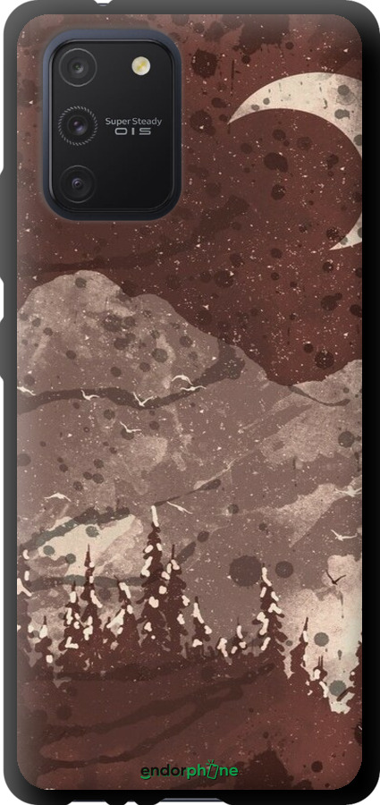 TPU чехол С изображением лунного пейзажа в ночном лесу для Samsung Galaxy S10 Lite 2020 - 6546b-1851 изображение 