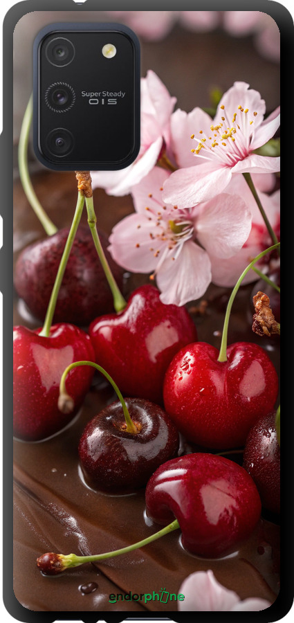 TPU чехол Вишня в шоколаде для Samsung Galaxy S10 Lite 2020 - 6698b-1851 изображение 