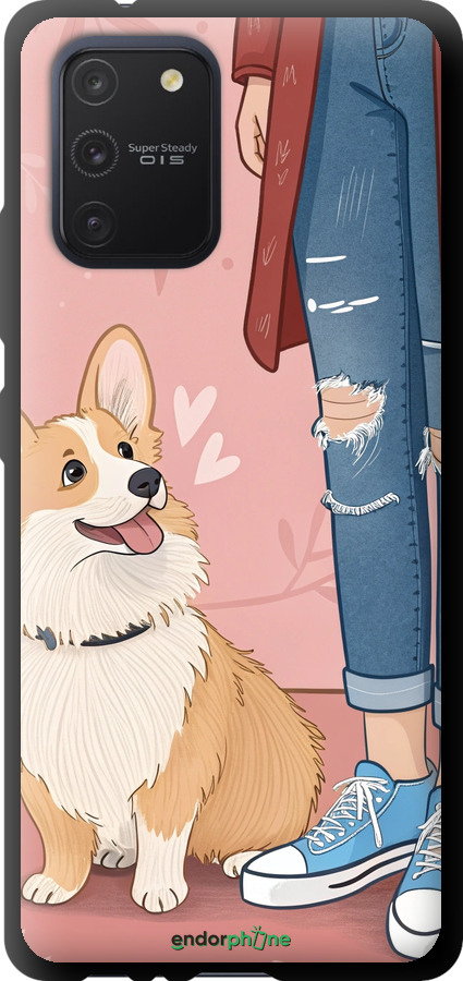 TPU чехол Корги 3 для Samsung Galaxy S10 Lite 2020 - 6707b-1851 изображение 