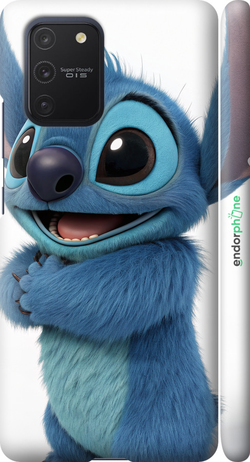 3D пластиковый матовый чехол Стич 1 для Samsung Galaxy S10 Lite 2020 - 6686m-1851 изображение 