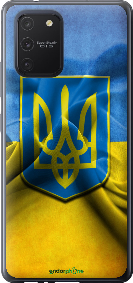 

Силіконовий чохол "Прапор та герб України" для Samsung Galaxy S10 Lite 2020, Блакитний