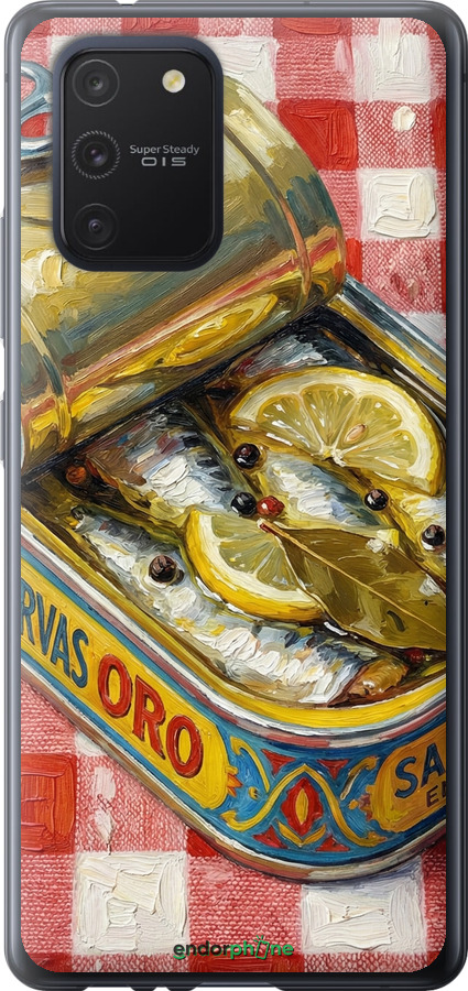 2D пластиковый чехол Vintage Sardine Tin Phone для Samsung Galaxy S10 Lite 2020 - 6772t-1851 изображение 