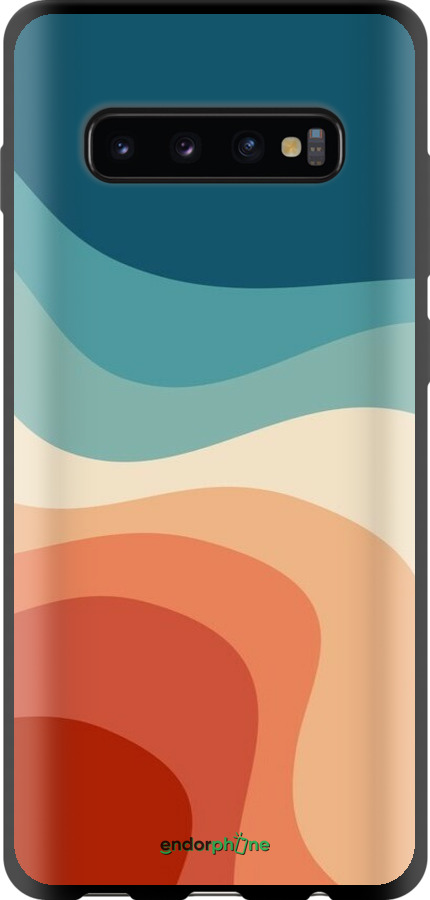 TPU чехол У стилі ретро з хвилями для Samsung Galaxy S10 Plus - 6531b-1649 изображение 
