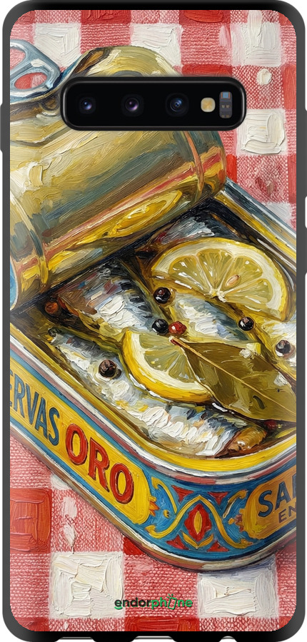 TPU чехол Vintage Sardine Tin Phone для Samsung Galaxy S10 Plus - 6772b-1649 изображение 