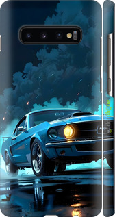 3D пластиковый матовый чехол Форд мустанг для Samsung Galaxy S10 Plus - 6374m-1649 изображение 