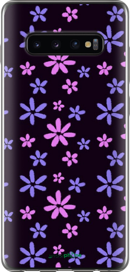 2D пластиковий чехол з квітами для Samsung Galaxy S10 Plus - 6258t-1649 изображение 