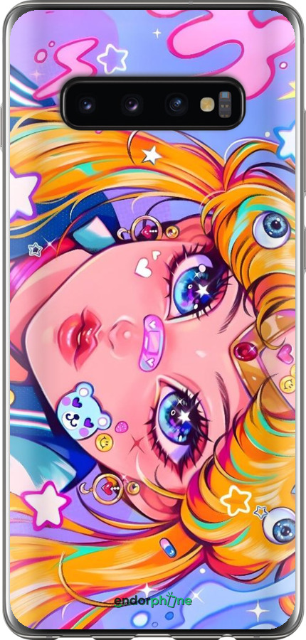 Силіконовий чехол Сейлор Мун 4 для Samsung Galaxy S10 Plus - 6353u-1649 изображение 