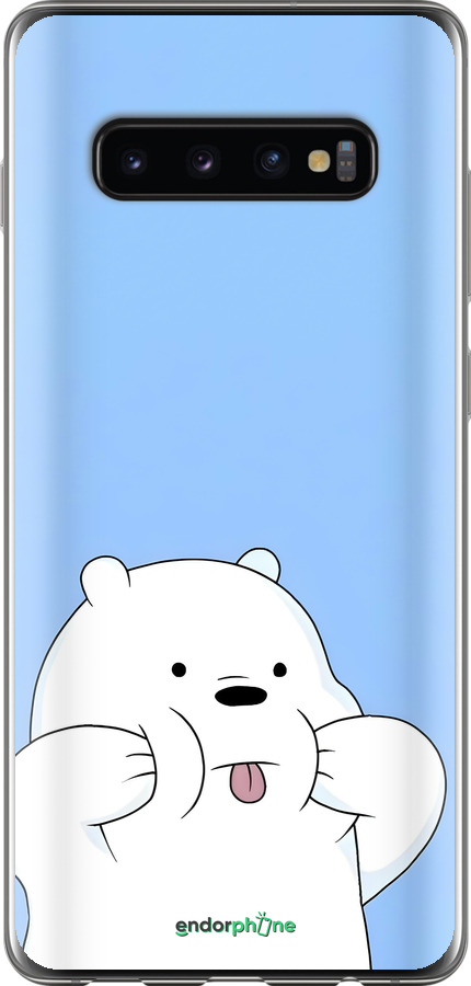 Силіконовий чехол Милий ведмедик для Samsung Galaxy S10 Plus - 6357u-1649 изображение 