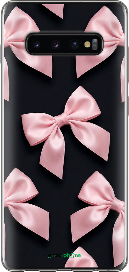 2D пластиковый чехол Coquette Ribbons Dark Coquette для Samsung Galaxy S10 Plus - 6767t-1649 изображение 
