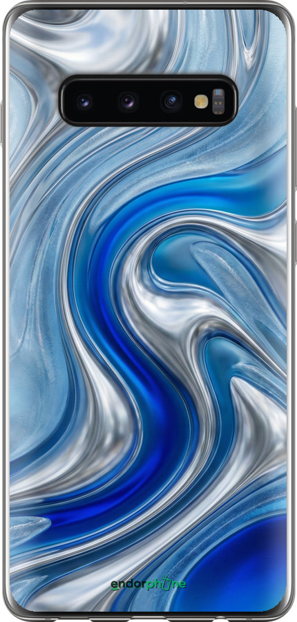 2D пластиковый чехол Liquid Chrome для Samsung Galaxy S10 Plus - 6781t-1649 изображение 