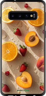 TPU чехол Фрукти 3 для Samsung Galaxy S10 - 6703b-1640 изображение 