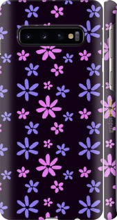 3D пластиковий матовий чехол з квітами для Samsung Galaxy S10 - 6258m-1640 изображение 