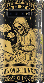 3D пластиковый матовый чехол The Overthinker для Samsung Galaxy S10 - 6774m-1640 изображение 