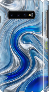 3D пластиковий матовий чехол Liquid Chrome для Samsung Galaxy S10 - 6781m-1640 изображение 