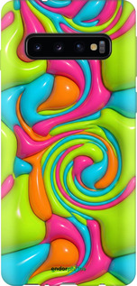 Силіконовий протиударний с посиленими кутами чехол Y2K Jelly Dream для Samsung Galaxy S10 - 6780sp-1640 изображение 