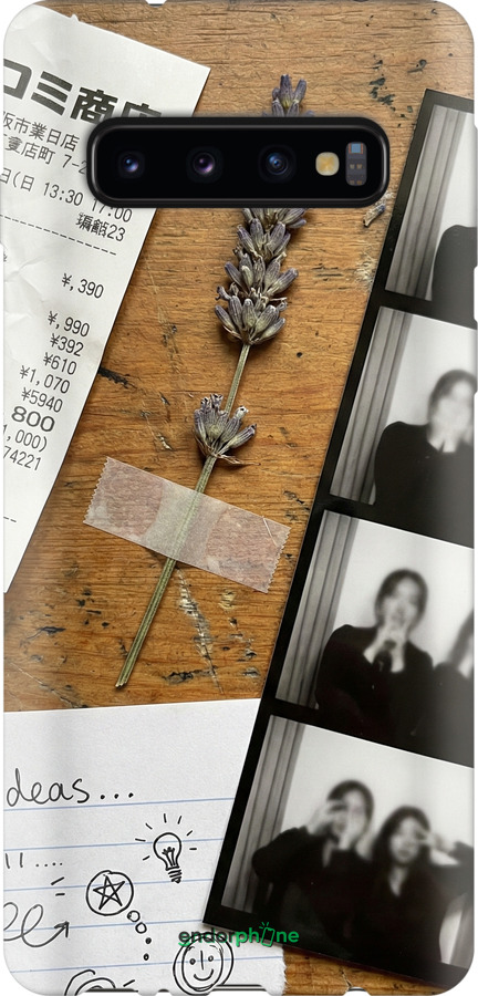 Силіконовий протиударний с посиленими кутами чехол Aesthetic Scrapbook Collage для Samsung Galaxy S10 - 6773sp-1640 изображение 