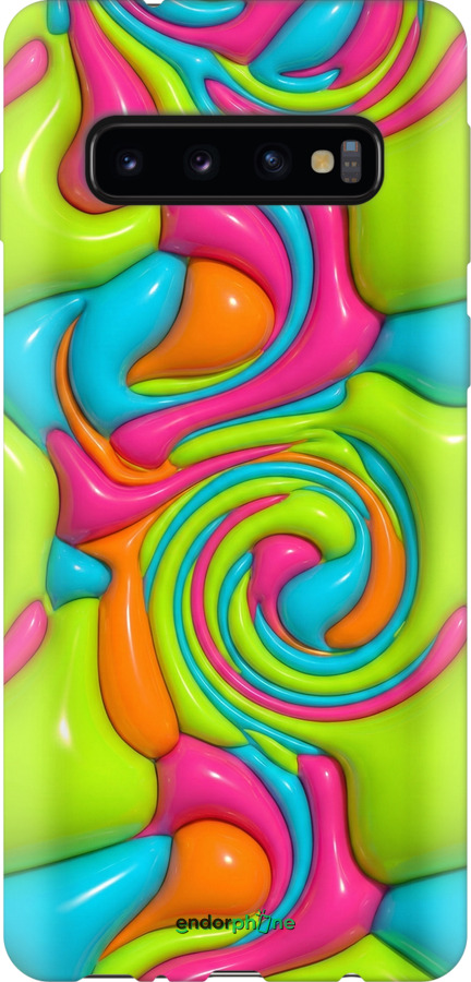 Силіконовий протиударний с посиленими кутами чехол Y2K Jelly Dream для Samsung Galaxy S10 - 6780sp-1640 изображение 