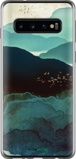 2D пластиковый чехол С изображением гор Индиго для Samsung Galaxy S10 - 6484t-1640 изображение 