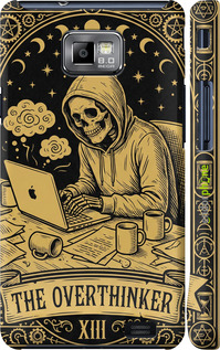 3D пластиковий глянцевий чехол The Overthinker для Samsung Galaxy S2 i9100 - 6774c-14 изображение 