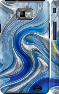 3D пластиковый матовый чехол 'Liquid Chrome' для Samsung Galaxy S2 i9100 изображение 5