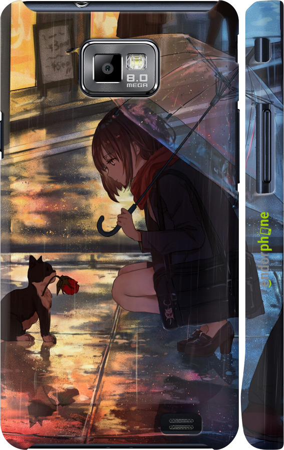 3D пластиковий глянцевий чехол Anime для Samsung Galaxy S2 Plus i9105 - 6609c-71 изображение 