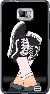 Силиконовый чехол Кеды для Samsung Galaxy S2 i9100 - 4265u-14 изображение 