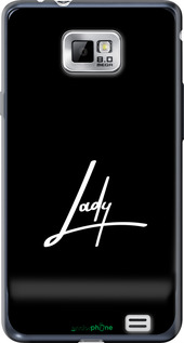 Силиконовый чехол Lady 2 для Samsung Galaxy S2 i9100 - 4867u-14 изображение 