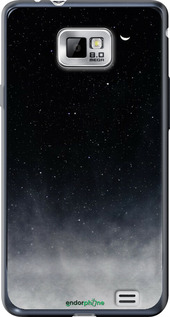 Силиконовый чехол Сині хмари, Синій місяць для Samsung Galaxy S2 i9100 - 6396u-14 изображение 