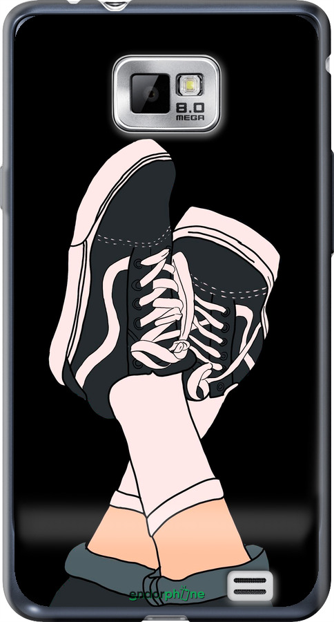 Силиконовый чехол Кеды для Samsung Galaxy S2 i9100 - 4265u-14 изображение 