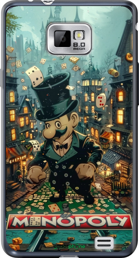 Силиконовый чехол Сказочный Monopoly для Samsung Galaxy S2 i9100 - 6086u-14 изображение 