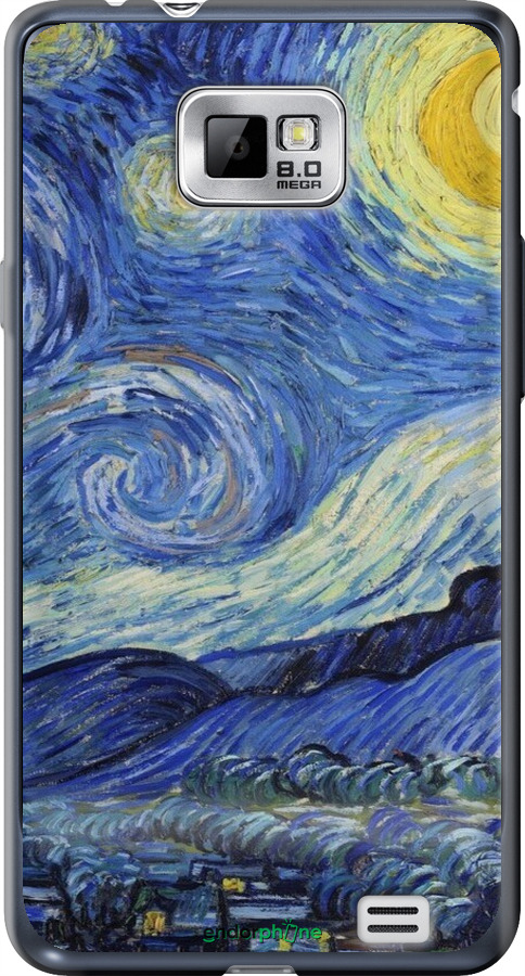 Силиконовый чехол «Звездная ночь» Винсента Ван Гога для Samsung Galaxy S2 i9100 - 6433u-14 изображение 