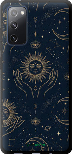 TPU чехол Celestial Harmony: Sun & Moon Gold Mystic Pattern для Samsung Galaxy S20 FE G780F - 6778b-2075 изображение 