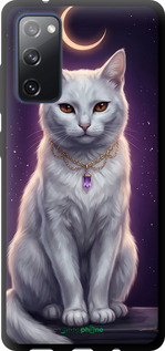 TPU чехол Mystic White Cat Gothic Dark Purple Gold для Samsung Galaxy S20 FE G780F - 6805b-2075 изображение 