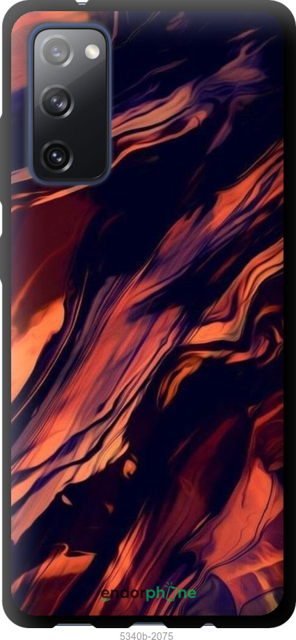 TPU чехол Чорно-помаранчева абстракція для Samsung Galaxy S20 FE G780F - 5340b-2075 изображение 