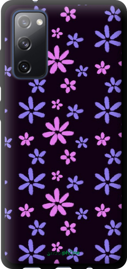 TPU чехол з квітами для Samsung Galaxy S20 FE G780F - 6258b-2075 изображение 