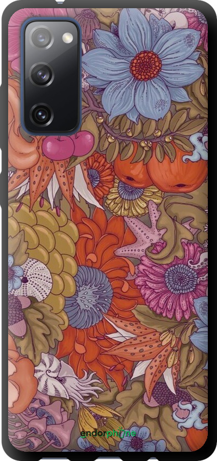 TPU чехол Абстрактные цветы для Samsung Galaxy S20 FE G780F - 6526b-2075 изображение 