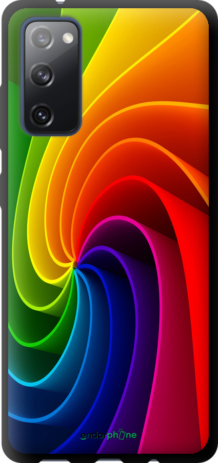 TPU чехол Радужный вихрь для Samsung Galaxy S20 FE G780F - 747b-2075 изображение 