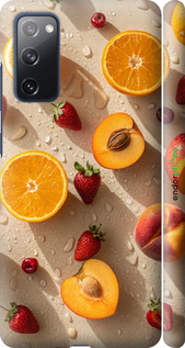3D пластиковий матовий чехол Фрукти 3 для Samsung Galaxy S20 FE G780F - 6703m-2075 изображение 