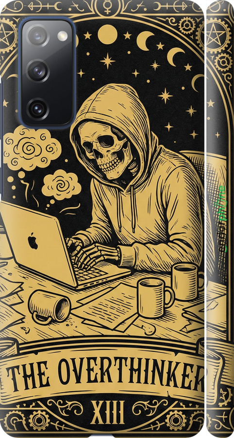 3D пластиковый матовый чехол The Overthinker для Samsung Galaxy S20 FE G780F - 6774m-2075 изображение 