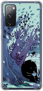 Силикон с усиленными углами чехол Арт принт Тихое место чая для Samsung Galaxy S20 FE G780F - 6544sp-2075 изображение 