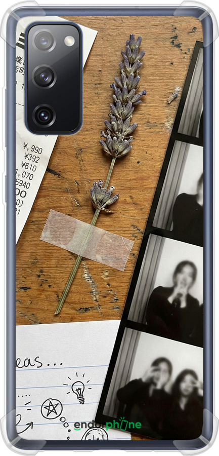 Силіконовий протиударний с посиленими кутами чехол Aesthetic Scrapbook Collage для Samsung Galaxy S20 FE G780F - 6773sp-2075 изображение 