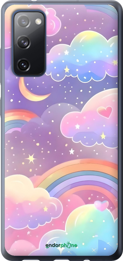 2D пластиковий чехол Хмари та веселка для Samsung Galaxy S20 FE G780F - 6312t-2075 изображение 
