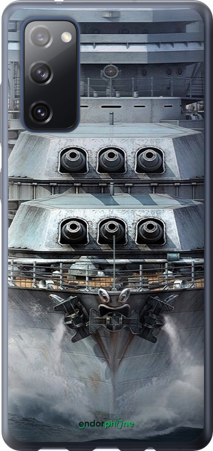 2D пластиковый чехол Линкор, world of tanks, wargaming, военный корабль для Samsung Galaxy S20 FE G780F - 6453t-2075 изображение 