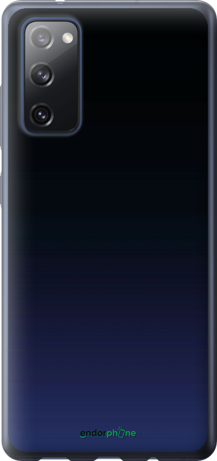 2D пластиковый чехол Градиент в тёмно - синем стиле для Samsung Galaxy S20 FE G780F - 6542t-2075 изображение 