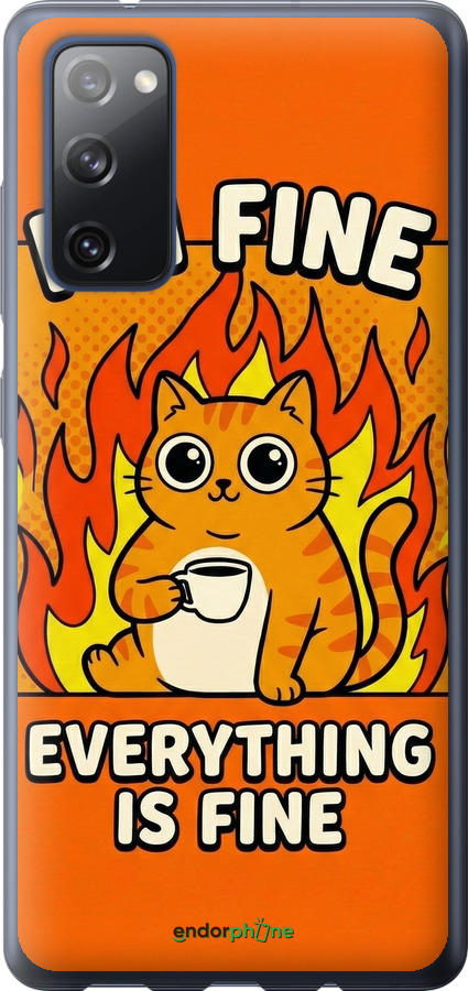 Силиконовый чехол Funny Cat для Samsung Galaxy S20 FE G780F - 6786u-2075 изображение 