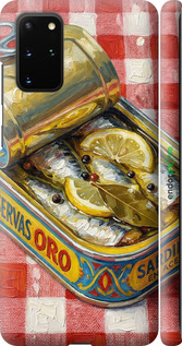3D пластиковый матовый чехол Vintage Sardine Tin Phone для Samsung Galaxy S20 Plus - 6772m-1822 изображение 