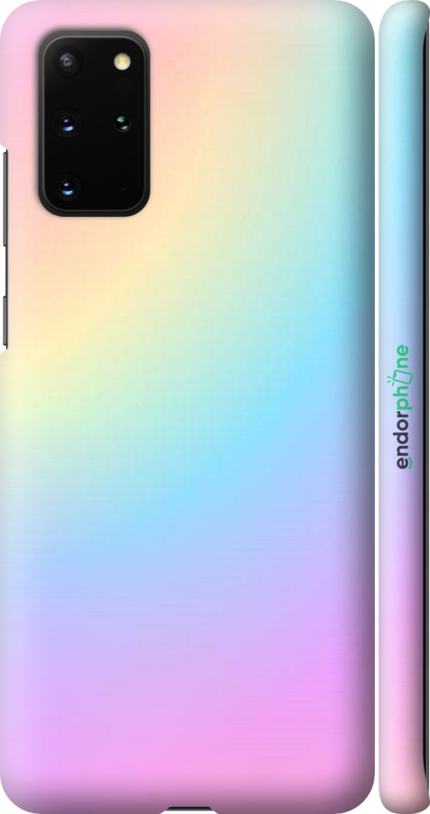 

3D пластиковий матовий чохол "Веселка 2" для Samsung Galaxy S20 Plus, Рожевий