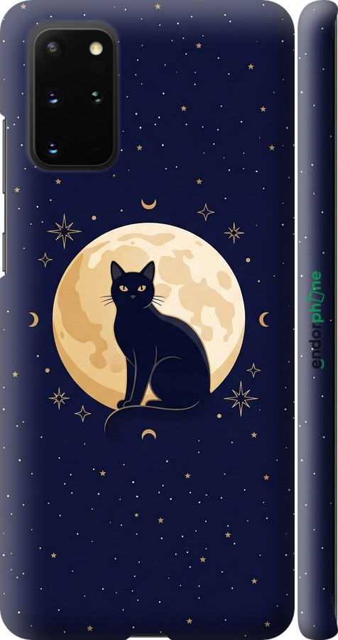3D пластиковий матовий чехол Cute Cat Celestial/Witchy для Samsung Galaxy S20 Plus - 6787m-1822 изображение 